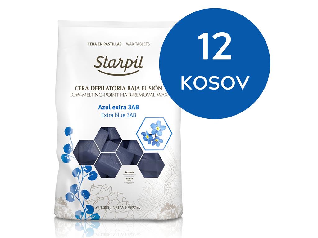 VOSEK ZA DEPILACIJO AZULEN, PLOŠČICE, 12 X 1 KG