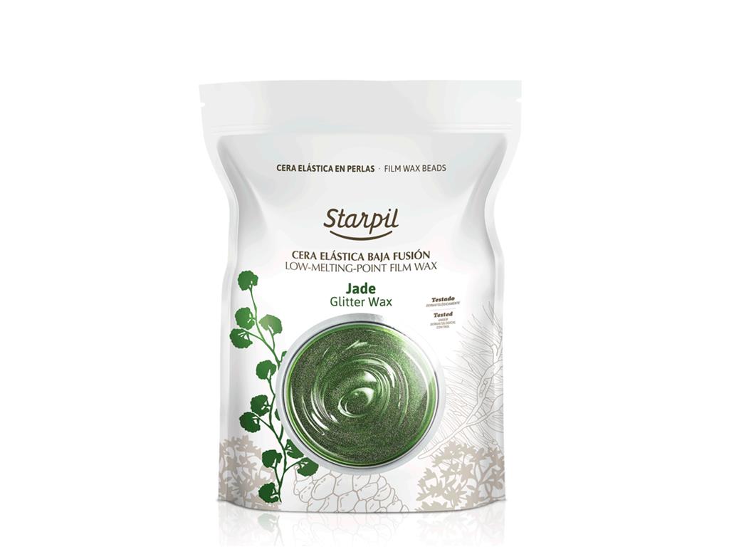 VOSEK ZA DEPILACIJO ELASTICA GLITTER JADE, GRANULE, 1 KG