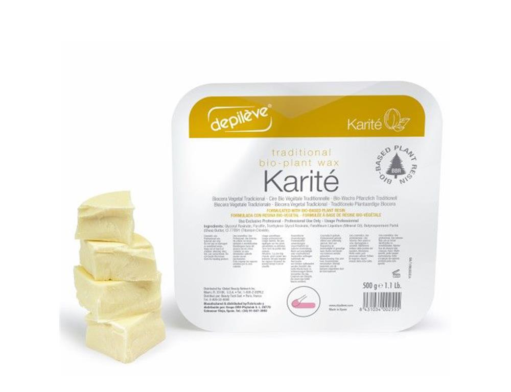VOSEK ZA DEPILACIJO KARITE, PLOŠČICE, 500 G