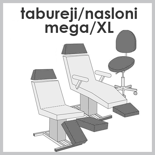 Prevleke za tabureje/naslone mega/XL