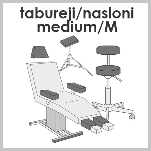 Prevleke za tabureje/naslone medium/M