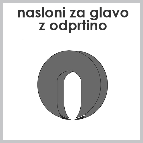 Prevleke za naslone za glavo z odprtino